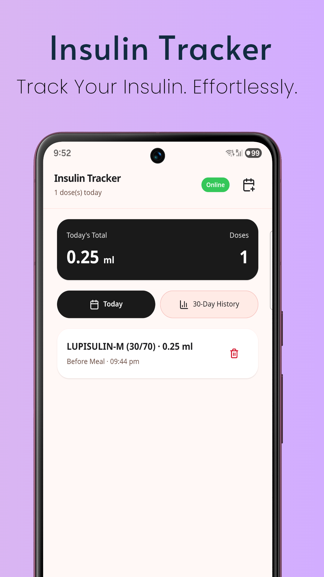 Insulin tracker